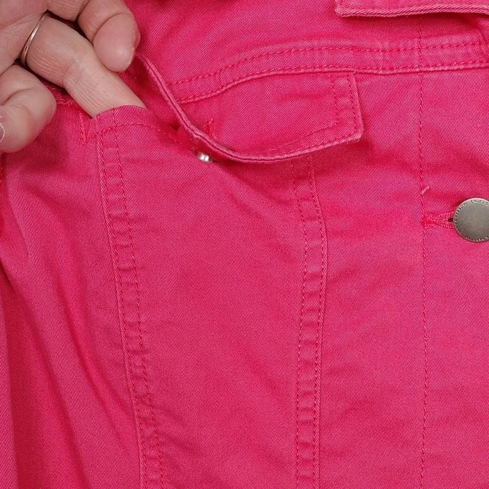 Croft & Barrow Womens Dark Salmon Colored Jacket Size Medium